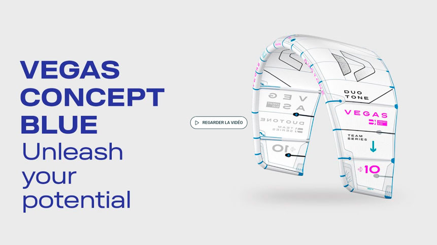 Vidéo de l'aile Vegas Concept Blue 2025 de chez Duotone