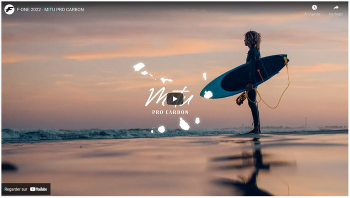 Vidéo de la Mitu Pro Carbon 2023 de chez F-One Vidéo de la Mitu Pro Carbon 2023 de chez F-One