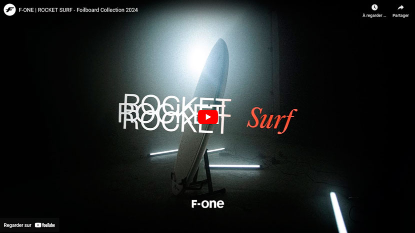 Vidéo de la Rocket Surf de chez F-one