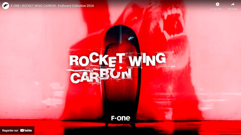 Vidéo de la Rocket Wing Carbon de chez F-one