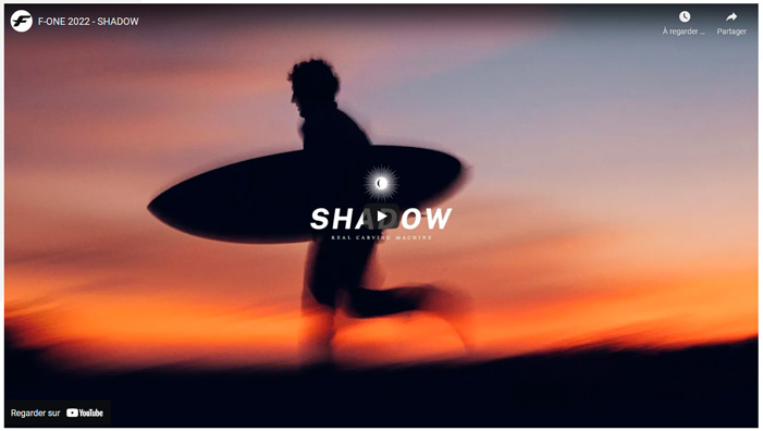 Vidéo de la Shadow 2023 de chez F-One
