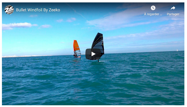 Vidéo Windfoil Bullet V1 de chez Zeeko